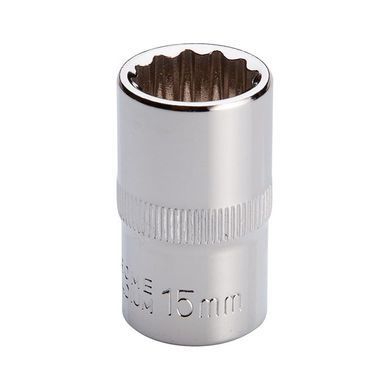 Купити Головка 12 гр. 1/2" 15мм INTERTOOL ET-0215 78012 Торцеві головки, шестигранники та зірки