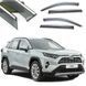Купити Дефлектори вікон вітровики Benke для Toyota Rav 4 2018- (Хром Молдін Нержавіюча 3D) 33483 Дефлектори вікон Toyota - 1 фото из 7