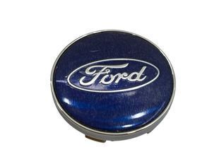 Купить Колпак колеса Ford синий 60 мм пластик 1 шт OEM H95SX1137BA (колпачок, заглушка диска) 94655 Колпачки на титаны