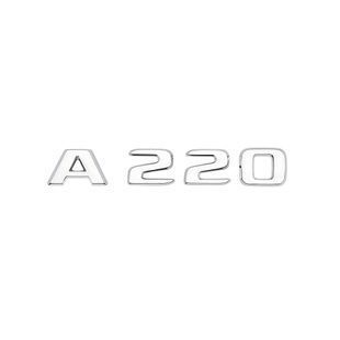 Купити Емблема напис A220 для Mercedes-Benz A-Class хром 135х23 мм пластик (на скотчі) 94706 Емблема напис на іномарки