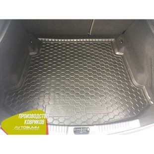 Купити Автомобільний килимок в багажник Ford Mondeo 4 2007 - Hatchback (з докаткою) / Гумовий (Avto-Gumm) 28156 Килимки для Ford