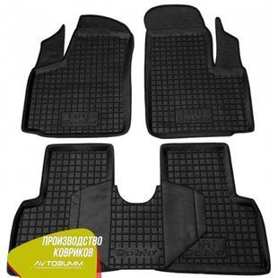 Купить Автомобильные коврики в салон Fiat Doblo 2000-2010 борт 3-5 см Черные (Avto-Gumm) 28870 Коврики для Fiat