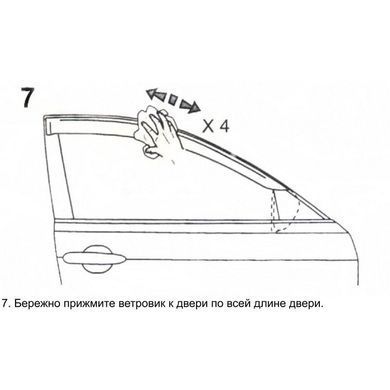Купити Дефлектори вікон вітровики Ford Fiesta 2015- седан Anv Air Форд фієста 31901 Дефлектори вікон Ford