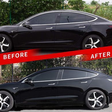 Купити Дефлектори вікон вітровики Benke для Tesla Model 3 2017- Premium (BTSM31923) 62324 Дефлектори вікон Tesla