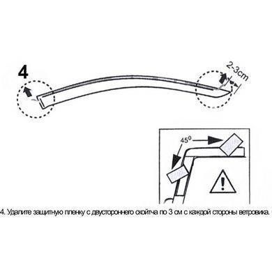 Купити Дефлектори вікон вітровики Ford Fiesta 2015- седан Anv Air Форд фієста 31901 Дефлектори вікон Ford