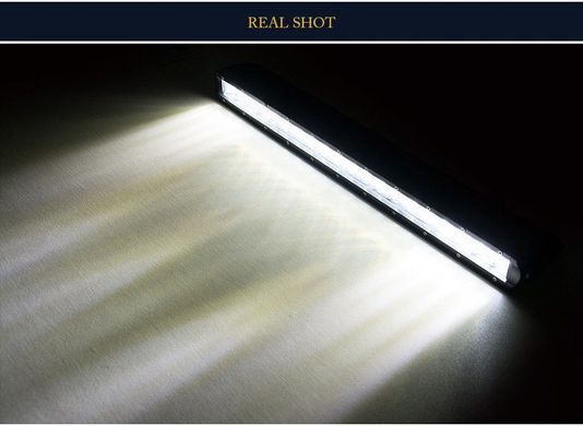 Купить Светодиодная Балка фара LED / 345x50x25 mm / 36W / 3W*12 / 10-30V / Дальний свет 1 шт (D4-36W) 8316 Балка LED