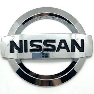 Купити Емблема решітки задня для Nissan Хром 128х108 мм Пластикна скотче (Завод) 88373 Емблеми на іномарки