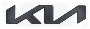 Купить Эмблема надпись Kia NEW Черная матовая 210х49 мм металл на скотче (Завод) 88588 Эмблема надпись на иномарки