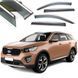Купити Дефлектори вікон вітровики Benke для Kia Sorento 2015-2020 Хром Молдинг Із Нержавіючої Сталі 3D 59001 Дефлектори вікон KIA - 1 фото из 6