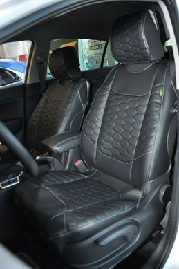Купити Автомобільні чохли для сидінь Cayman Luxury black Model S комплект Чорні 34045  Майки для сидінь закриті