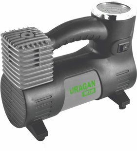 Купити Автомобільний компресор URAGAN 12v / 14А / 40л / 170Вт / 1 м шланг 90210 26458 Електричні автомобільні компресори