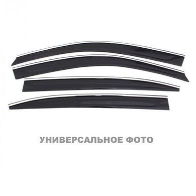 Купити Дефлектора вікон вітровики для Infiniti FX-Series II (S51) 2008- (з хром молдингом) 8039 Дефлектори вікон Infiniti