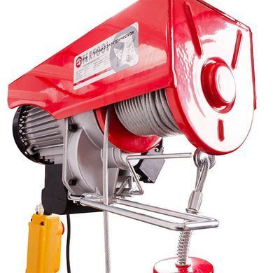 Купити Лебідка електрична 220/230В, 1600Вт, 500/999 кг, трос 5.6мм*12м INTERTOOL GT1483 78065 Лебідки