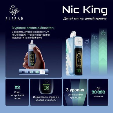 Купити ЕІf Ваг Nіс Кіng 30000 Chilly River (Прохолодна Свіжість) 87011 Одноразові системи