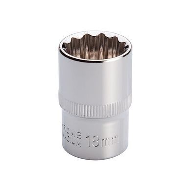 Купити Головка 12 гр. 1/2" 18мм INTERTOOL ET-0218 78015 Торцеві головки, шестигранники та зірки