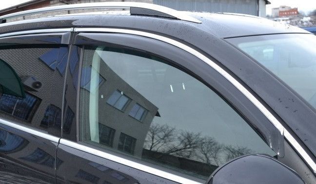 Купити Дефлектори вікон вітровики Kia Sportage 2010-4дв Хром молдинг 36164 Дефлектори вікон KIA