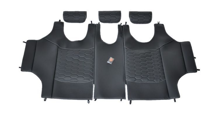 Купити Автомобільні чохли для сидінь Cayman Luxury black Model S комплект Чорні 34045  Майки для сидінь закриті