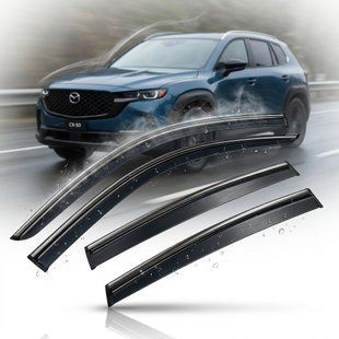 Купити Дефлектори вікон вітровики Benke для Mazda CX-50 2022- Молдинг З Нержавіючої Сталі 3D (BMDCX2323-W/S) 101324 Дефлектори вікон Mazda