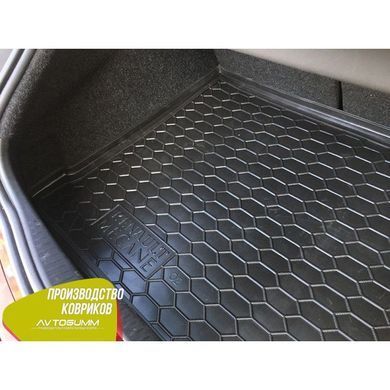 Купить Автомобильный коврик в багажник Renault Megane II 2002-2008 Hatchback Резиновый (Avto-Gumm) 28895 Коврики для Renault
