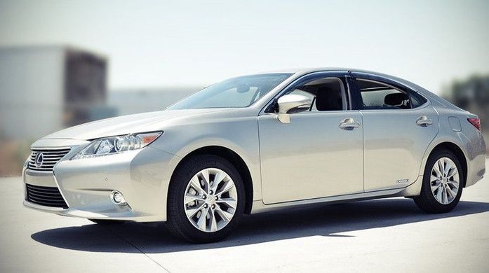 Купить Дефлекторы окон ветровики Lexus ES 2013- С Хром Молдингом 9090 Дефлекторы окон Lexus