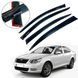 Купити Дефлектори вікон вітровики для Skoda Octavia A5 2004-2014 Liftback Хетчбек Гнучкі (Acrylic) 83052 Дефлектори вікон Skoda - 1 фото из 3