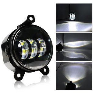 Купити Фара LED протитуманна ВАЗ 2170-2173 ГАЗЕЛЬ Jeep Wrangler 3.5 дюймів 30W 117х92х79 мм без кільця 1 шт 89646 Додаткові LЕD фари
