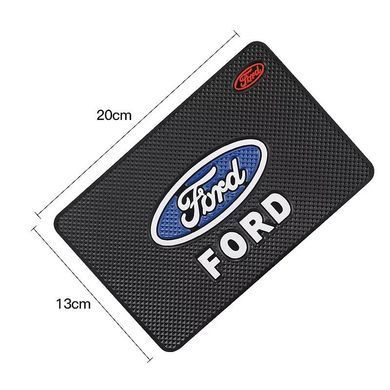 Купити Антиковзний килимок торпеди з логотипом Ford 40642 Антиковзні килимки на торпеду