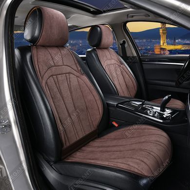 Купити Накидки для сидінь Алькантара Elegant ANCONA Коричневі Повний Комплект (700 815) 80333 Накидки для сидінь Premium (Алькантара)
