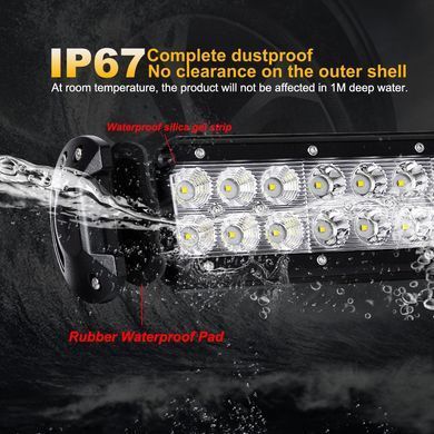 Купить Светодиодная Балка фара LED / 914x107x73 mm / 234W / 3W*78 / 10-30V / Ближний и Дальний свет 8464 Балка LED