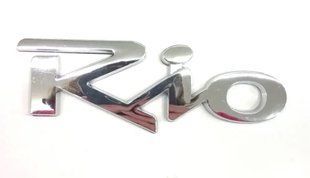Купити Емблема напис для KIa Rio на скотчі Хром 119х42 мм ПХ 173.33 88431 Емблема напис на іномарки