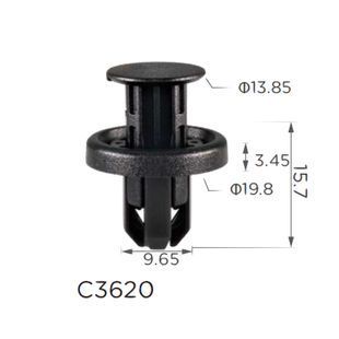 Купить Клипса бампер салон багажник крыло Toyota Lexus 9046710216 (C3620) 74032 Фиксатор распорный с фиксацией