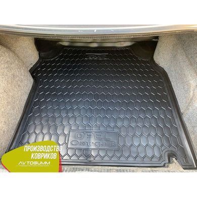 Купить Автомобильный коврик в багажник Opel Omega B 1994- Sedan / Резиновый (Avto-Gumm) 28403 Коврики для Opel
