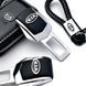 Купить Набор автомобилиста №10 для Kia / Заглушки ремня безопасности с логотипом / Брелок и чехол для ключей / Кожа Наппа 38718 Подарочные наборы для автомобилиста - 3 фото из 3