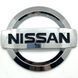 Купити Емблема решітки задня для Nissan Хром 88х75 мм Пластикна скотче (Завод) 88502 Емблеми на іномарки
