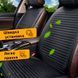 Купити Накидка на заднні сидіння Алькантара Napoli Premium Чорні 1 шт 86409 Накидки для сидінь Premium (Алькантара) - 4 фото из 5