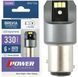 Купить LED автолампа Brevia Power 12/24V P27/7W 6x3020SMD 330Lm 6000K CANbus BAY15d 2 шт (10103X2) 40184 Светодиоды - Brevia - 1 фото из 4