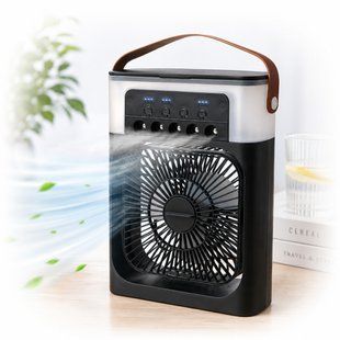 Купить Вентилятор кондиционер настольный увлажнитель spray fan USB Type-C 5V 10W 21 &times; 26 &times; 9 см 600 мл (7927) 102720 Вентиляторы и тепловентиляторы для авто