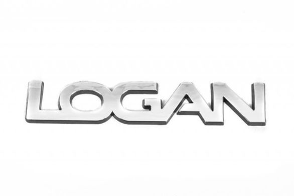 Купить Эмблема надпись для Renault LOGAN на скотче Хром 147х26 мм ПХ 172.63 88432 Эмблема надпись на иномарки