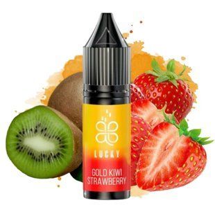Купить Lucky жидкость 15 ml 50 mg Gold Kiwi Strawberry Спелый Киви Клубника 86570 ЖИДКОСТЬ LK