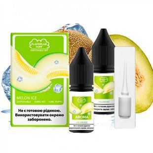 Купить Жидкость Самозамес Flavorlab Disposable Puff 10мл 50мг Ice melon Дыня лед 79845 Жидкости FL