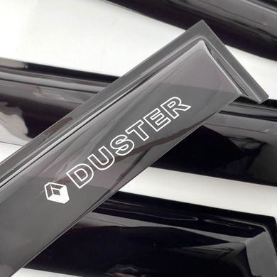 Купити Дефлектори вікон ветровики для Renault Duster 2024- (Voron Glass) VR12324 101110 Дефлектори вікон Renault