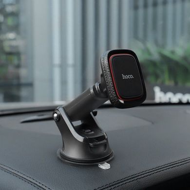 Купить Автодержатель для телефона магнитный HOCO CA42 на скотче Black-Carbon 24567 Автодержатель для телефона Магнитный на торпеду