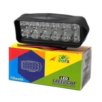 Купити Додаткова LED фара 18W (1,5W*12) 10-30V 115x50x45 мм Далекий 1 шт 8728 LED Фари Пластиковий корпус