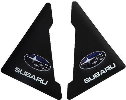Купить Защита углов двери SUBARU 2 шт Резиновые 45х58х47 мм на скотче Черные Усиленные (противоударные чехлы от сколов) 88866 Отбойники для дверей авто