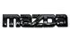 Купить Эмблема надпись Mazda Черная 143х27 мм Пластикна скотче (Завод) 88409 Эмблема надпись на иномарки