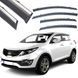 Купити Дефлектори вікон вітровики Benke для Kia Sportage 2004-2010 Молдинг З Нержавіючої Сталі 3D (BKAST0823-W/S) 63220 Дефлектори вікон KIA - 1 фото из 7