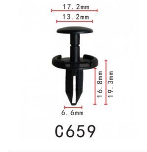 Купити Кліпса розпірні Ford, Chevrolet, Chrysler, Jeep (6506008A-A, 6506008AA, 15149708, 11822) (C659) 73983 Фіксатор розпірний із фіксацією