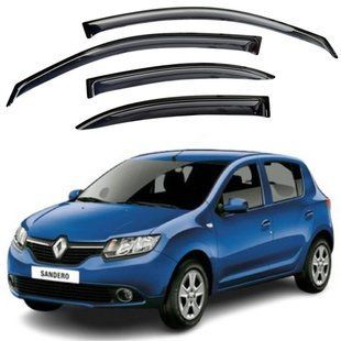 Купить Дефлекторы окон ветровики для Renault Sandero 2014- на скотче (Acrylic) AMR13214 95020 Дефлекторы окон Renault