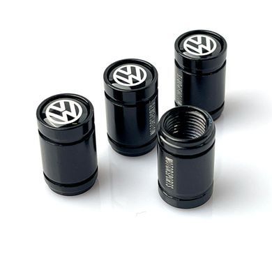 Купить Защитные колпачки на ниппеля Volkswagen Черные 4 шт 57487 Защитные колпачки на ниппеля