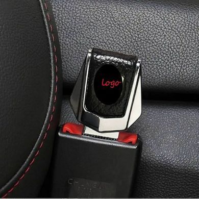 Купить Заглушка ремня безопасности с логотипом BYD Темный Хром 1 шт 39491 Заглушки ремня безопасности